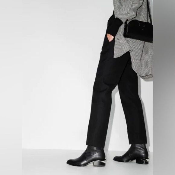 Alexander Wang - Kori Leather Ankle Chelsea Boot - Size 38.5 - Picture 2 of 10